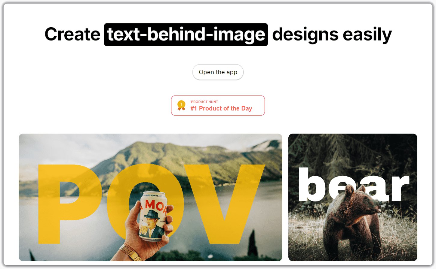 Text Behind Image:在图像背后添加文本的开源设计工具